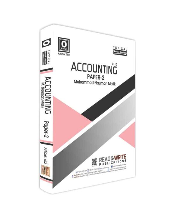 102 Accounting O Level Paper 2 Topical/Yearly