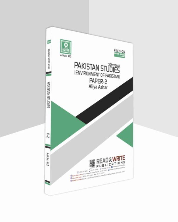 412 Pakistan Studies O-Level/IGCSE Paper-2 Environmental of Pakistan