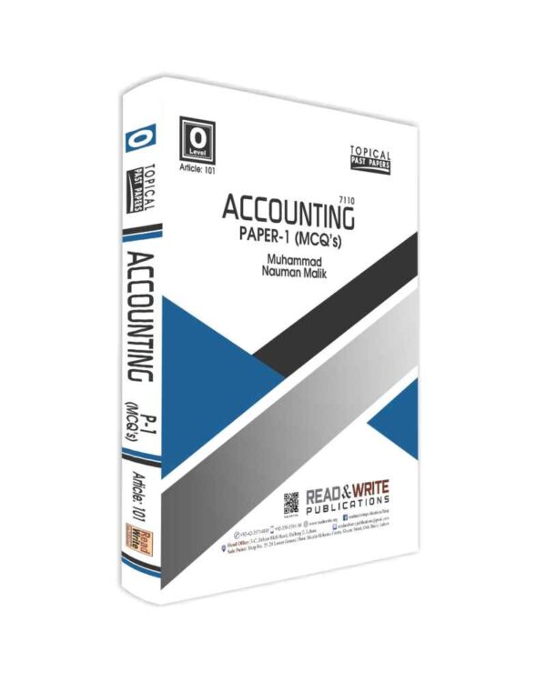 101 Accounting O-Level MCQ’S P-1 Topical/Yearly