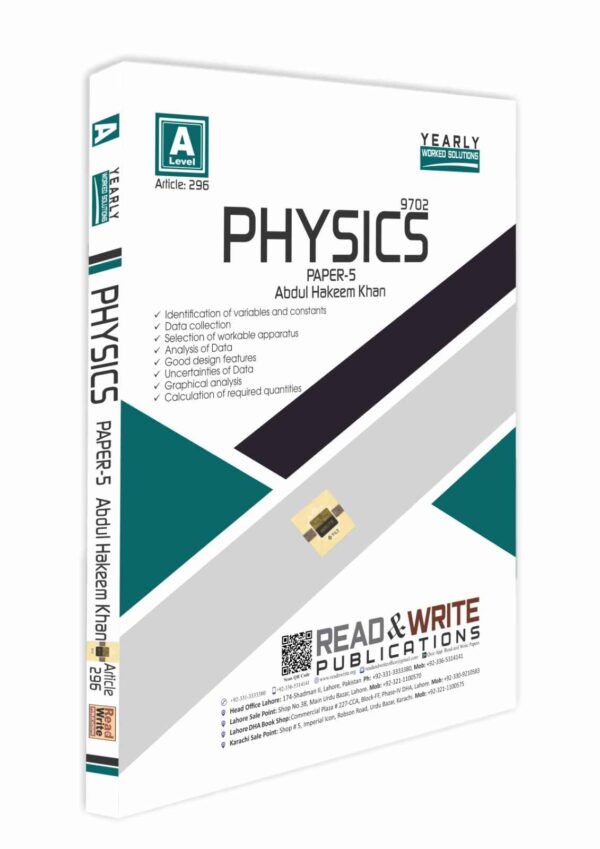 296 Physics A Level Paper 5 Yearly Worked Solutions 9702