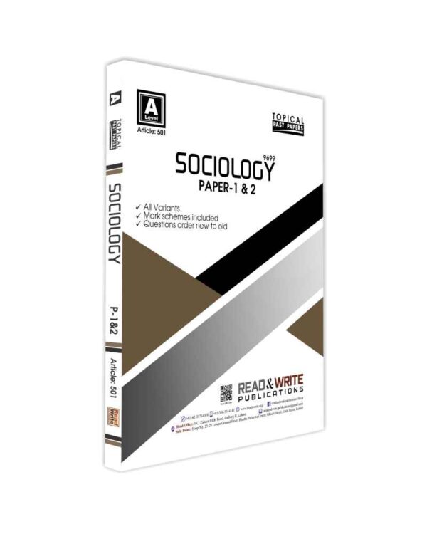 501 Sociology A Level Paper 1 & 2 Topical Past Paper